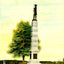 Colonial Monument, Greensboro, NC in 1906 art print