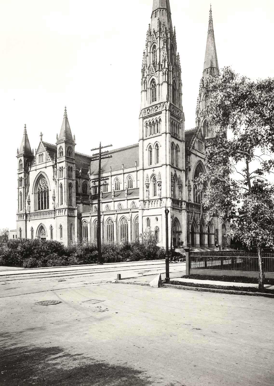 New St. Paul's Cathedral, Pittsburgh 1906 vintage photo print