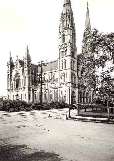 New St. Paul's Cathedral, Pittsburgh 1906 vintage photo print