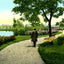 Long Park, Lancaster, PA in 1907 vintage print