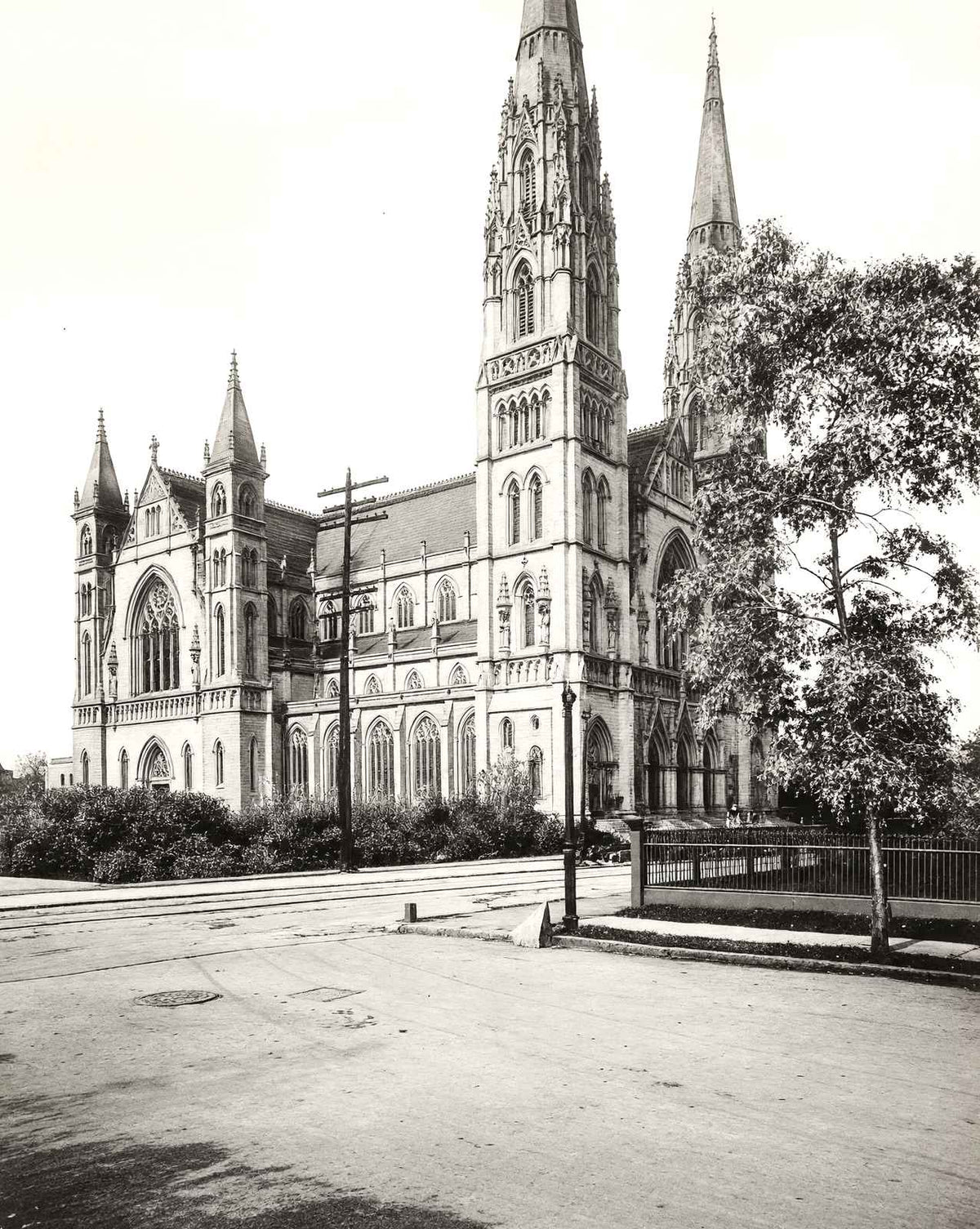 New St. Paul's Cathedral, Pittsburgh 1906 vintage photo print