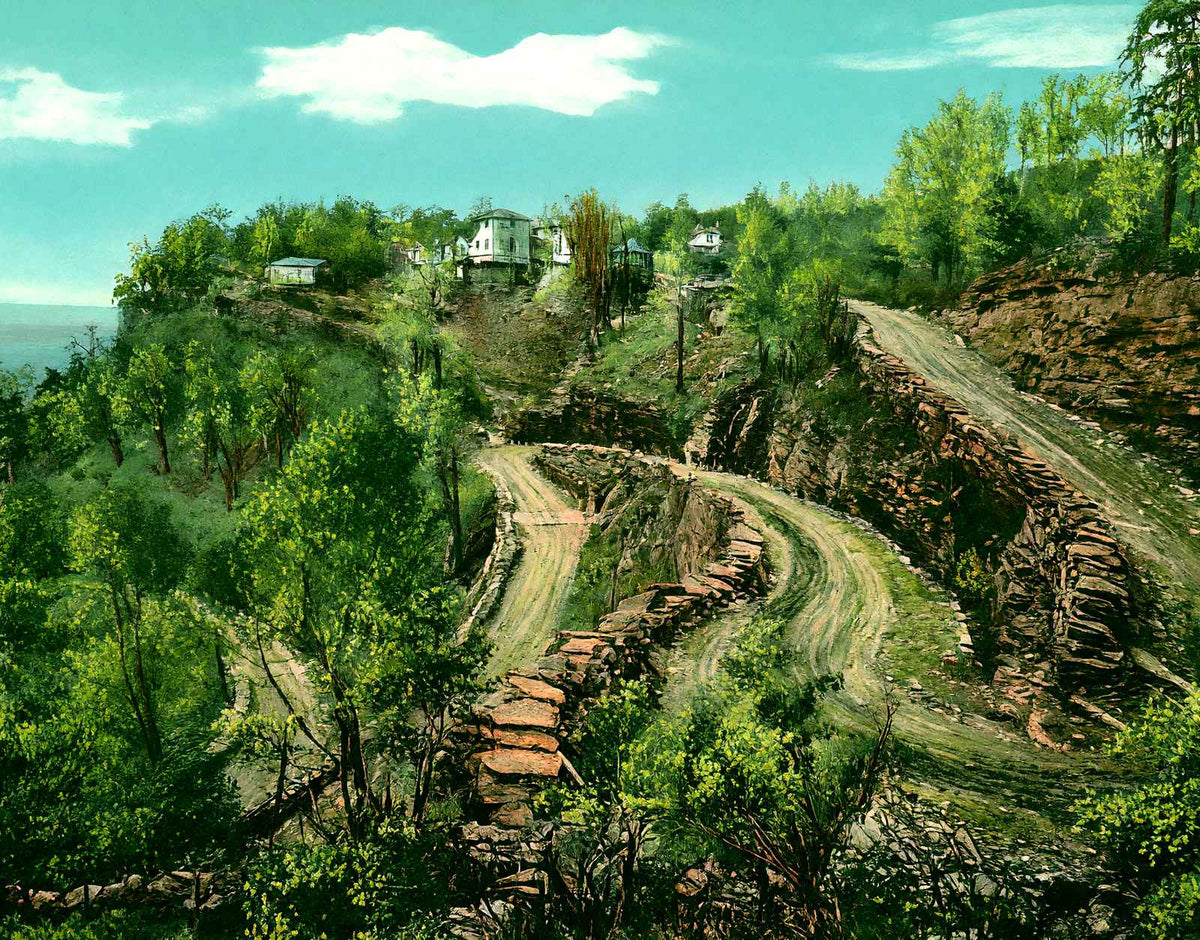 The W, Waldens Ridge, TN in 1905 vintage print