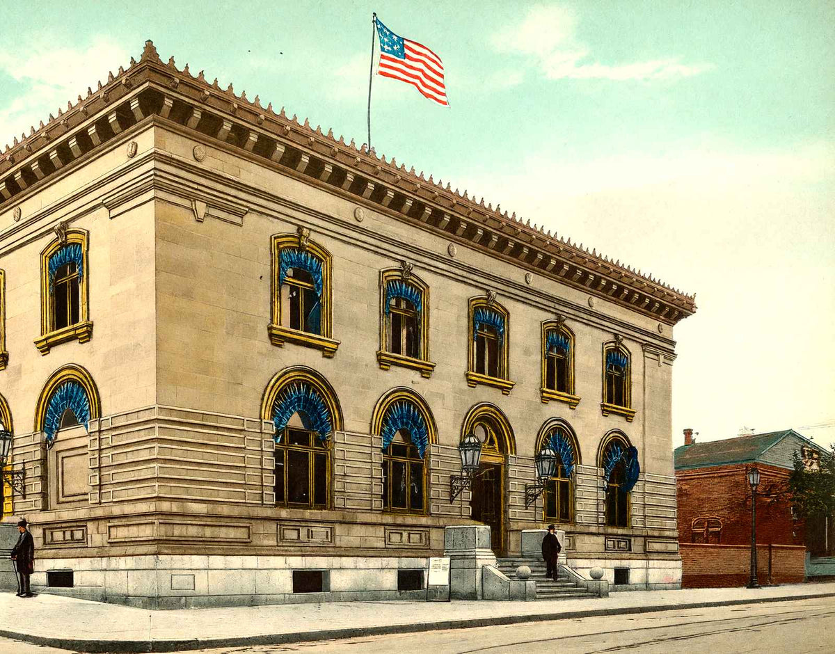 Post Office, Altoona PA in 1906 vintage print