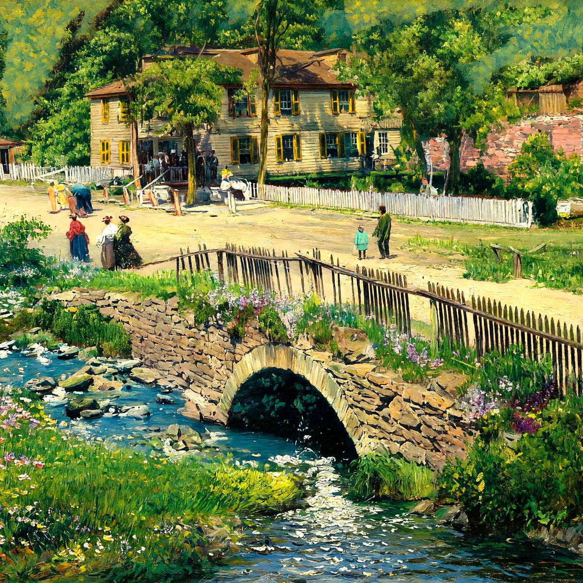 Fountain Inn, Altoona PA in 1906 art print