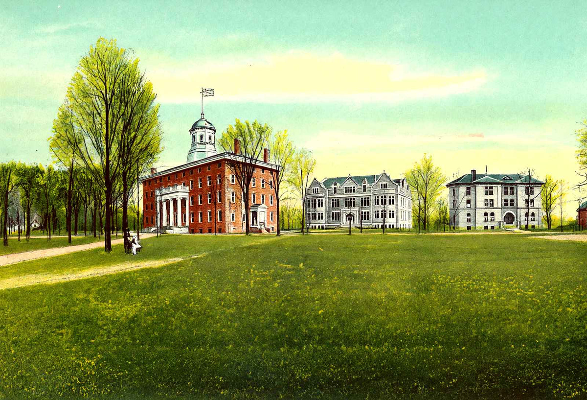 Lawrence University Campus, Appleton, WI 1905 vintage print