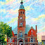 City Hall, Charlotte, NC in 1906 art print