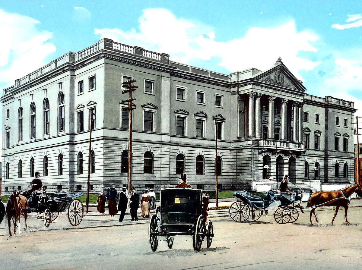New Court House, Trenton, NJ in 1905 vintage print