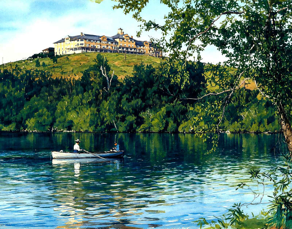 Crestmont Inn, Eagles Mere, PA in 1905 art print
