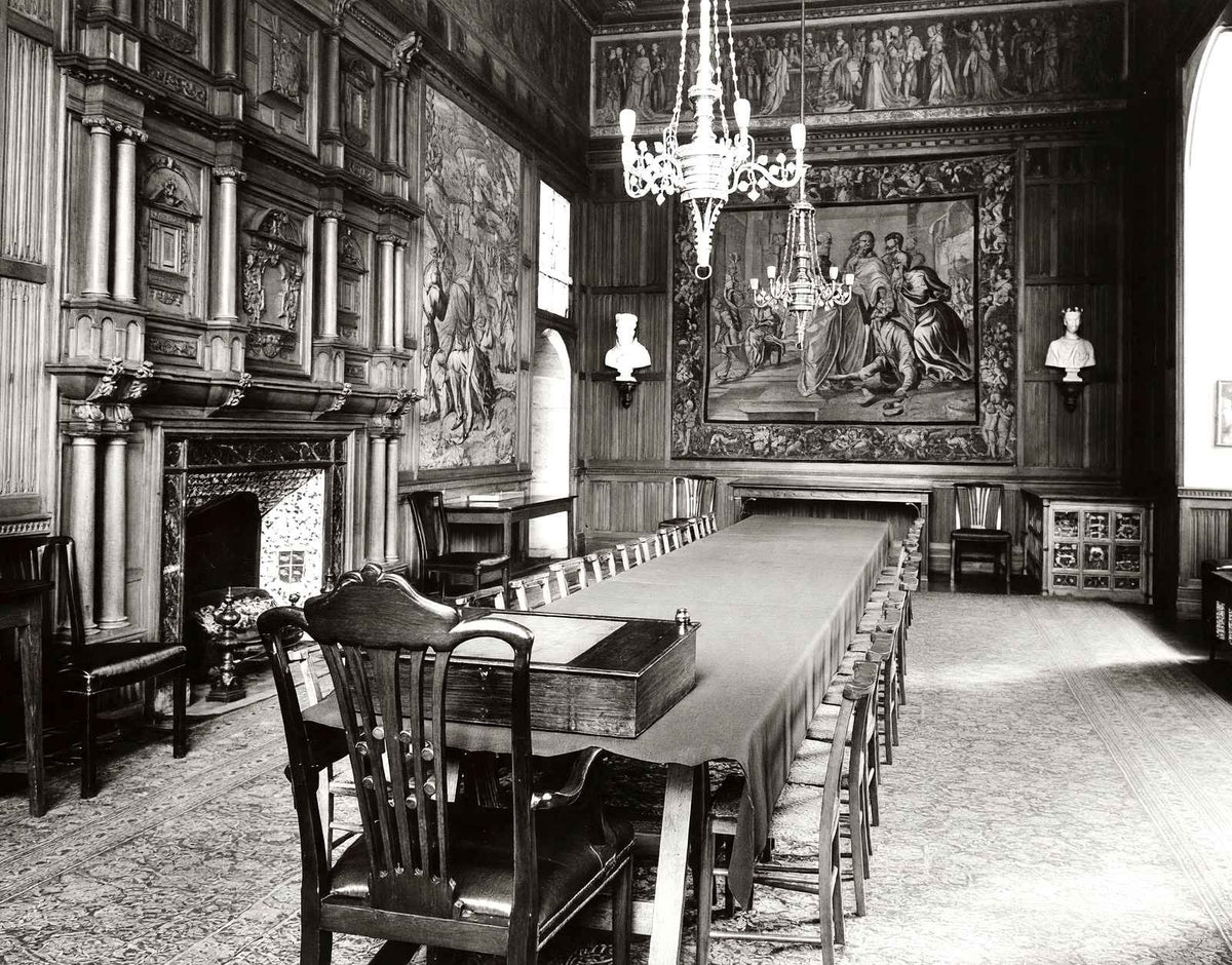 Jerusalem Chamber, Westminster Abbey in 1935 vintage print
