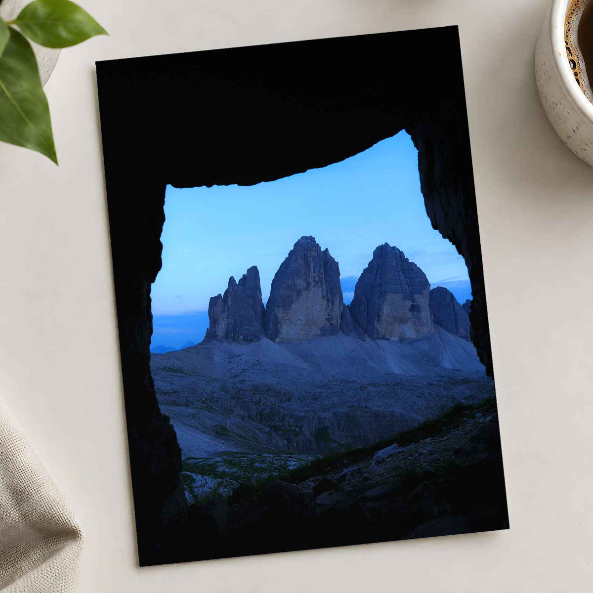 Dolomites from Cave by Daniel Mirlea Photo Print Wall Decor