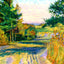 Billings Park Driveway, Superior, WI 1906 painting