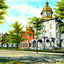 State Normal & Model Schools, Trenton, NJ art print