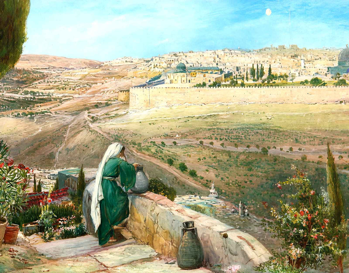 Jerusalem from Mount of Olives in 1905 art print