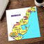 Map of the State of Monaco by Tri wiranto Art Print Wall Decor