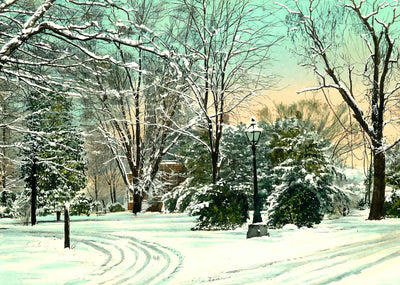 Vanderbilt Chancellor's Residence, TN in 1908 painting