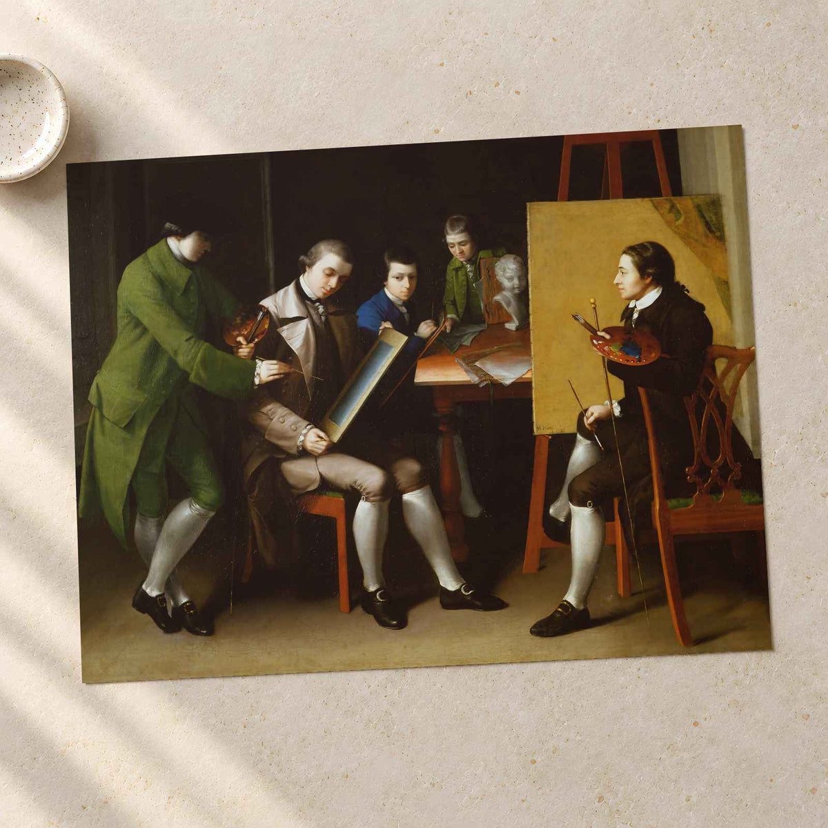 The American School art print by Matthew Pratt (1765)