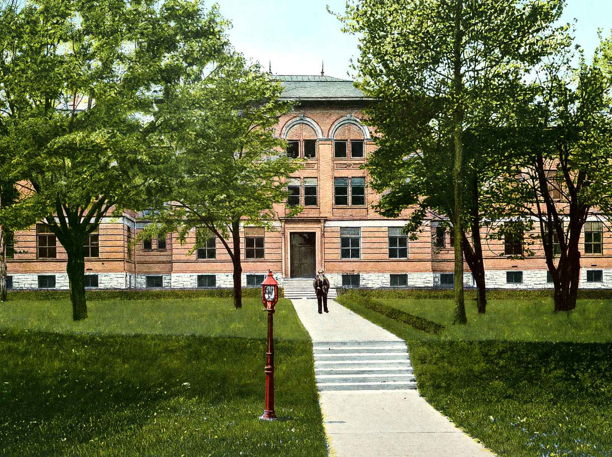 Lancaster Science Building Franklin Marshall vintage print