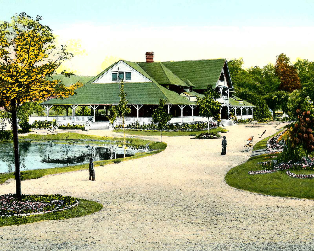 Walk & Casino, Lakemont Park, Altoona 1906 vintage print