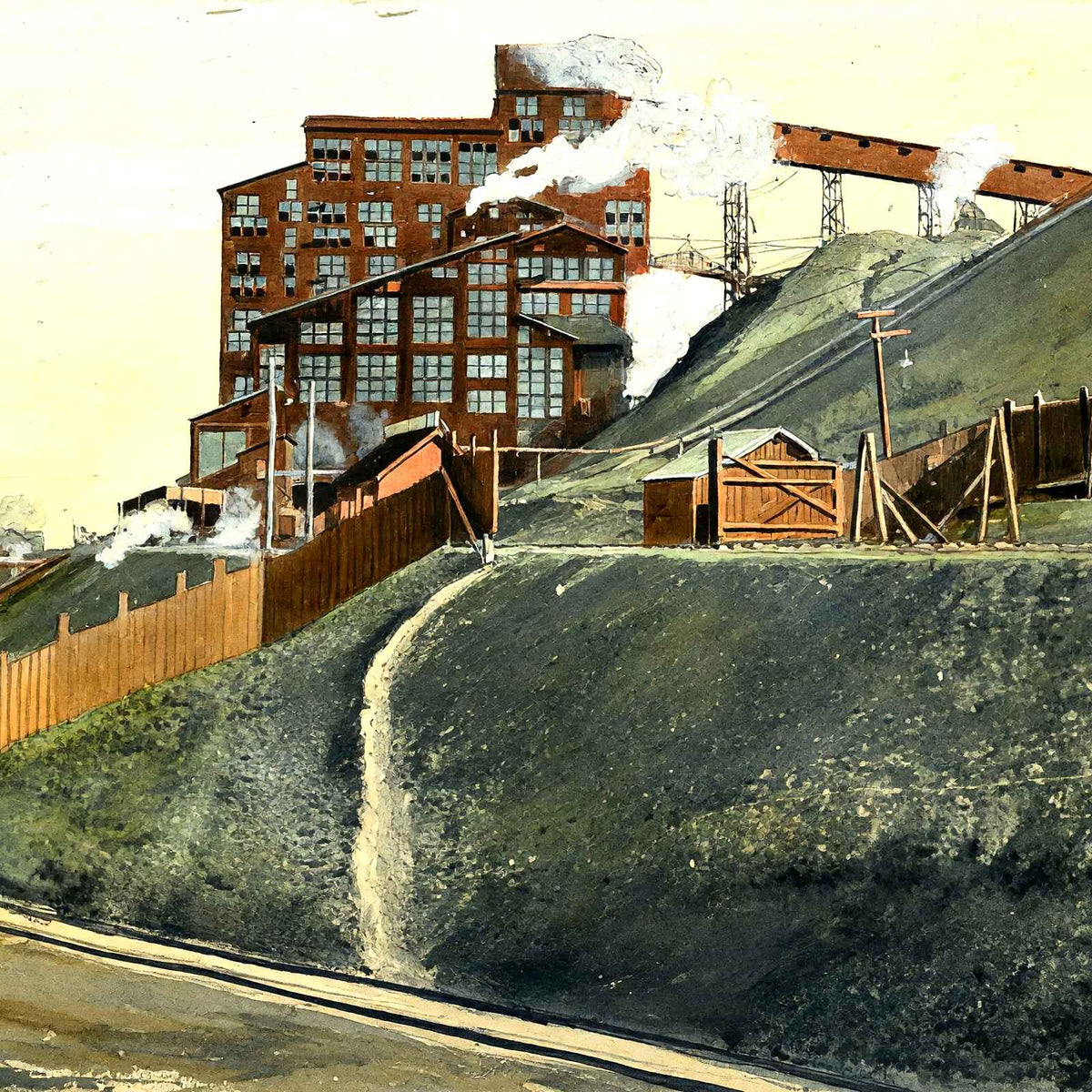 Coal Breaker, Wilkes-Barre, PA in 1907 art print