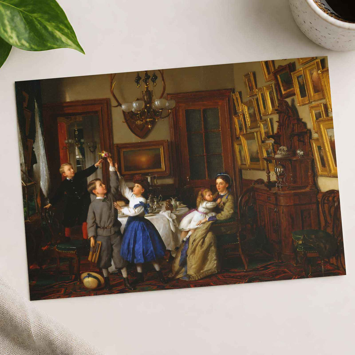 The Contest for the Bouquet art print by Seymour Joseph Guy (1866)