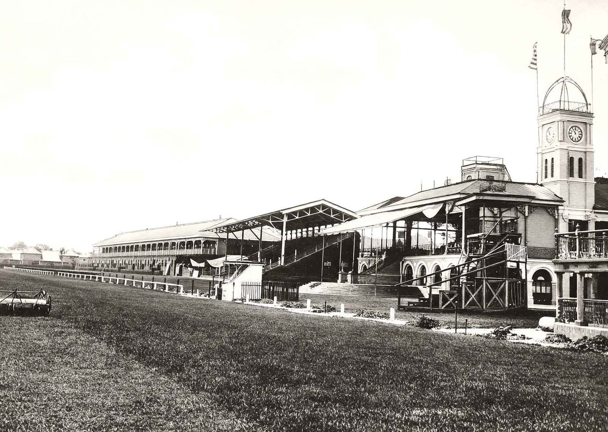 Race Course & Stands, Shanghai, China vintage print