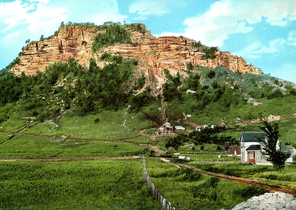 Grand Dad Bluff, LA Crosse, WI in 1906 vintage print