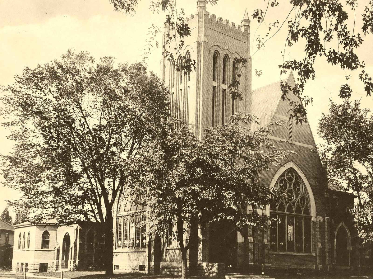 Historic Presbyterian Church, Neenah WI 1905 vintage print