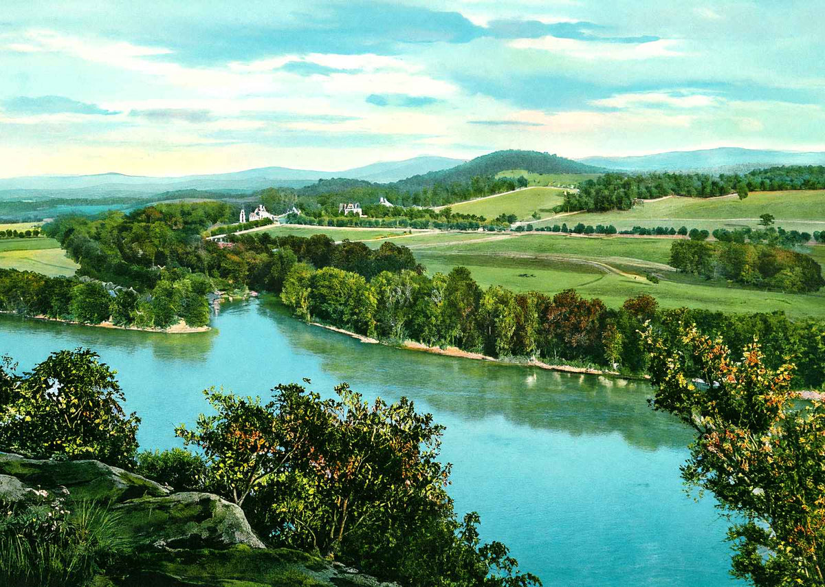 Island Home Farm, Knoxville, TN in 1907 vintage print