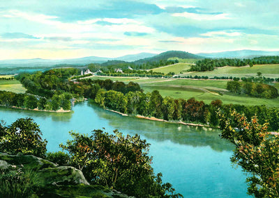 Island Home Farm, Knoxville, TN in 1907 vintage print