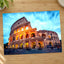 Colosseum in Rome Illuminated at Night Photo Print Wall Decor