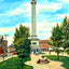 Battle Monument, Trenton, NJ in 1905 art print