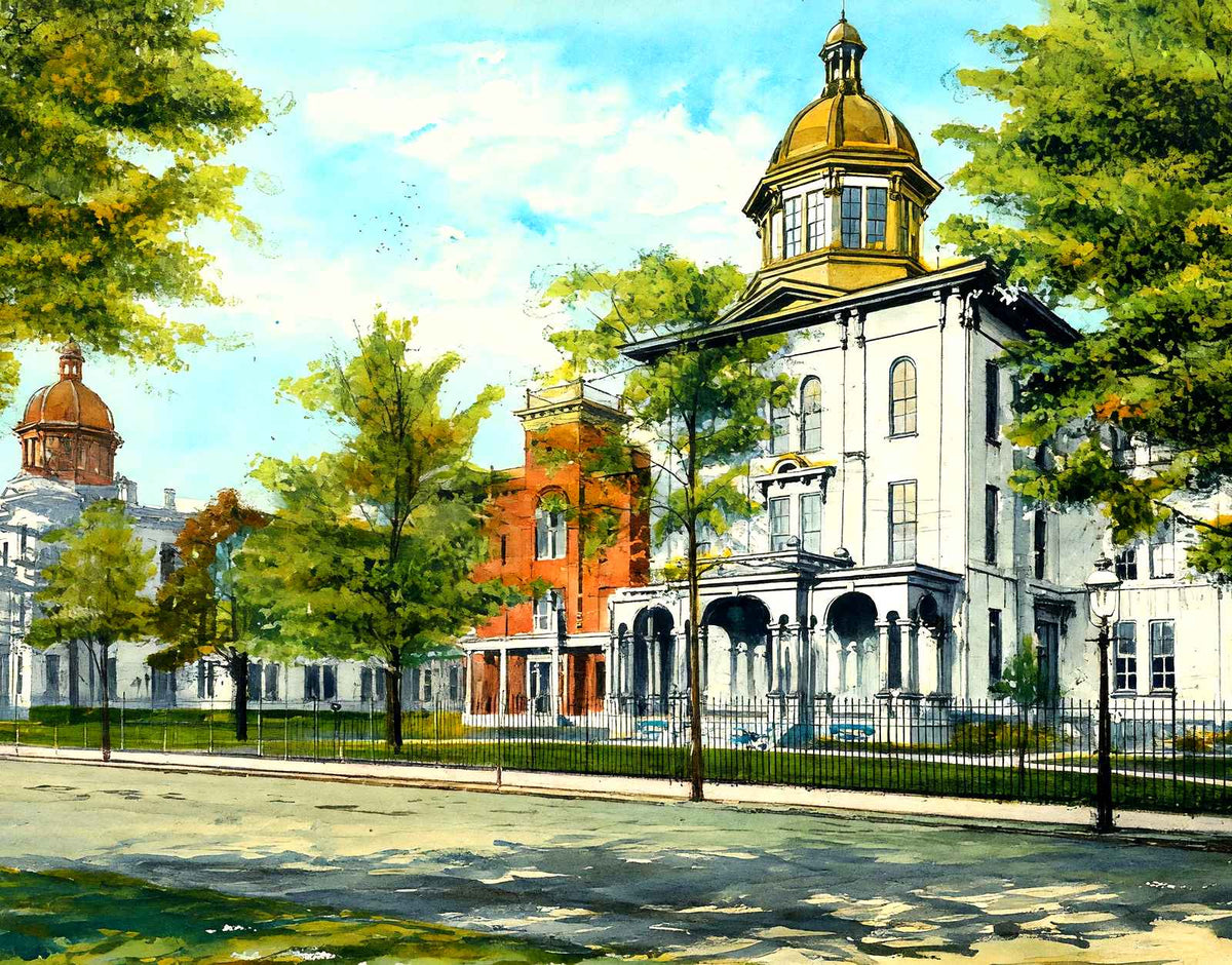 State Normal & Model Schools, Trenton, NJ art print