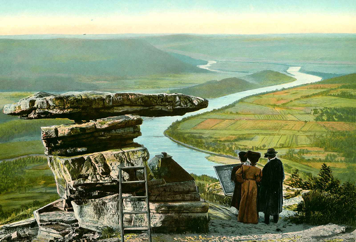 Umbrella Rock, Chattanooga, TN in 1905 vintage print