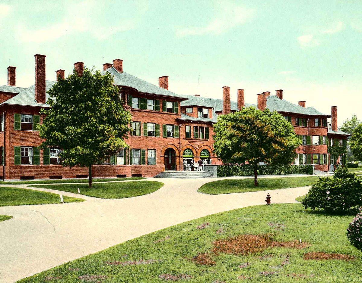 Upper House, Lawrenceville, NJ in 1907 vintage print
