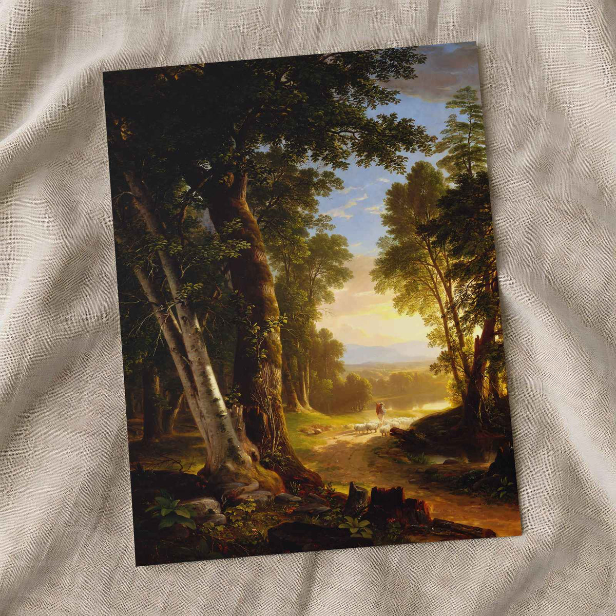The Beeches fine art print by Asher Brown Durand (1845)