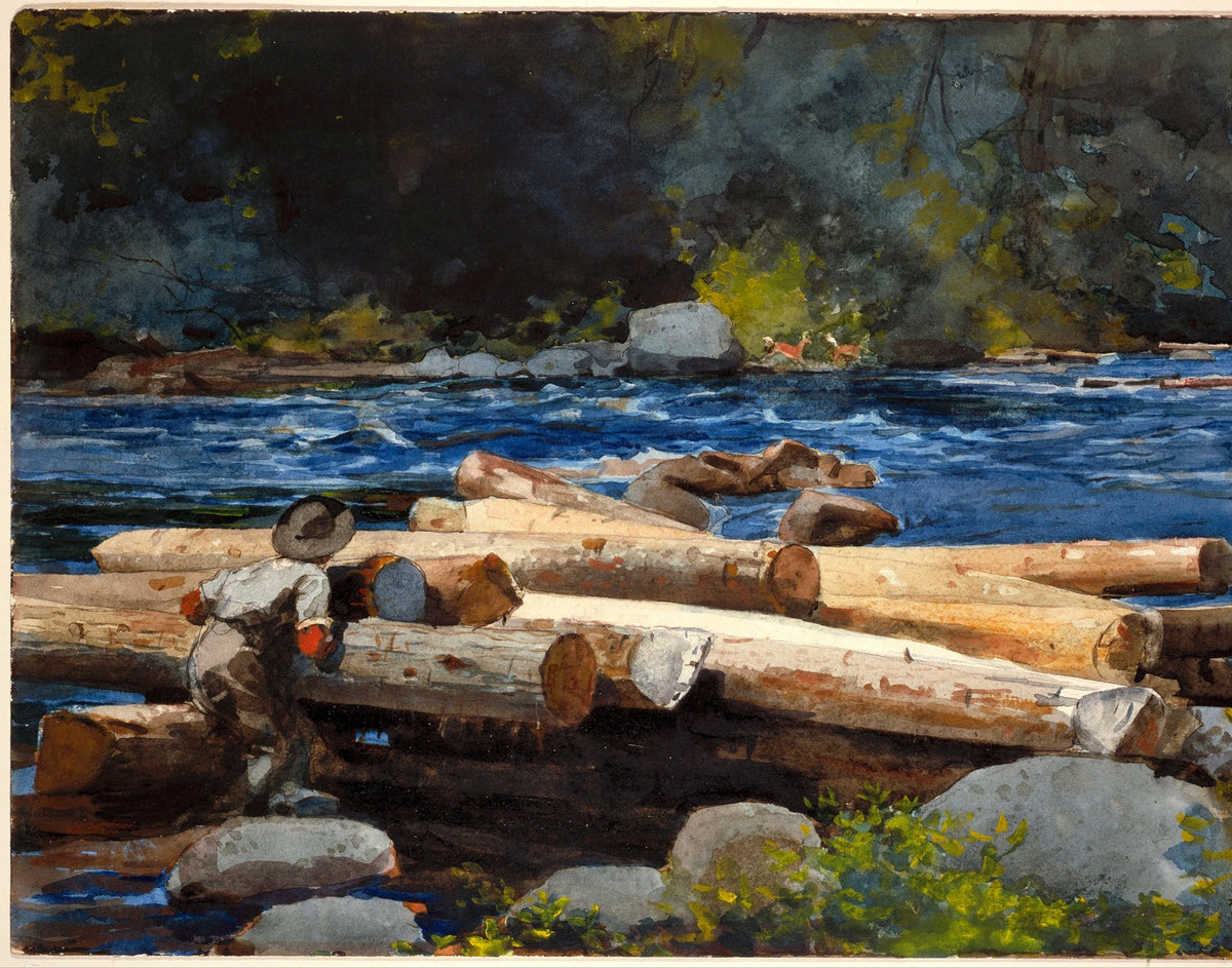 Hudson River fine art print by Winslow Homer (1892)