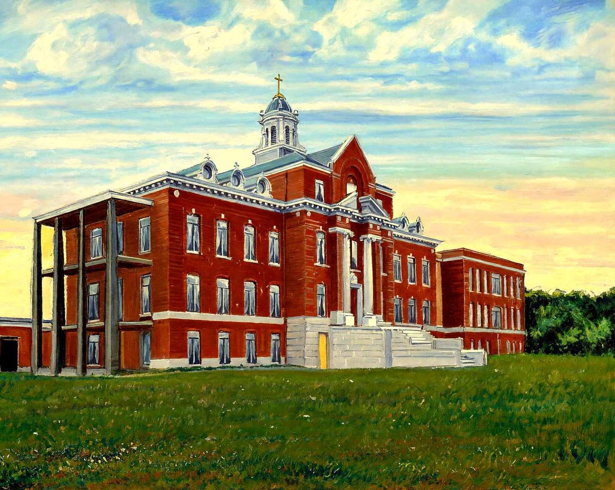 St Leo's Hospital, Greensboro, NC in 1906 art print