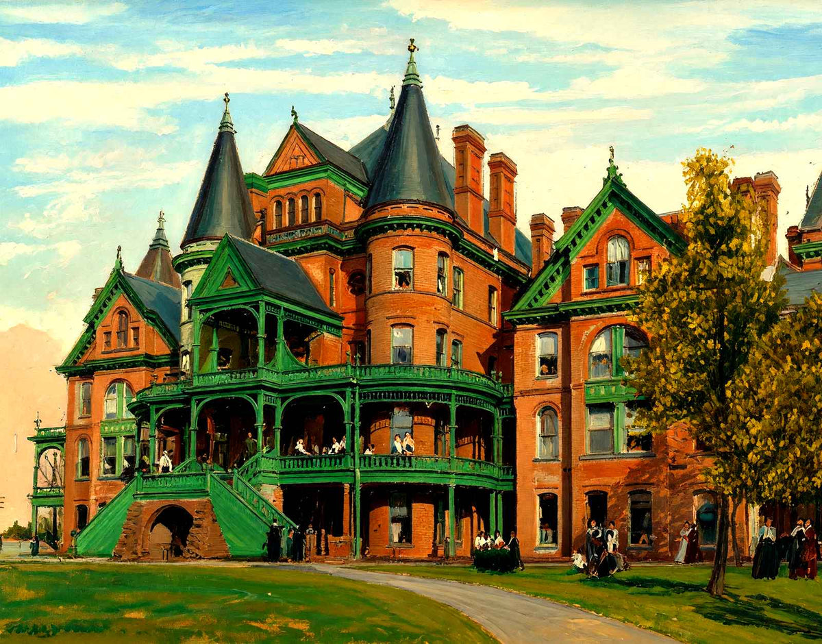 Baptist University for Women, Raleigh, NC art print