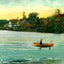 Lake at Lakemont Park, Altoona, PA in 1906 art print