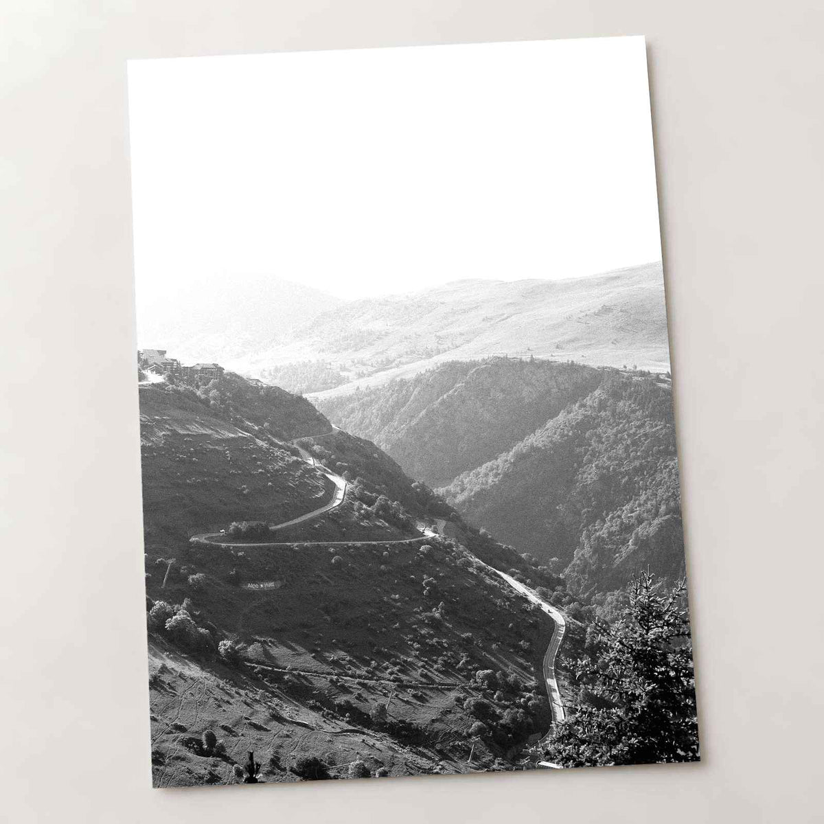 French Alps Black and White by Annie Spratt Photo Print Wall Decor