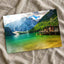 Turquoise Lake Beneath Towering Mountains Photo Print Wall Decor