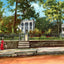 Polk Place, James K. Polk Home, Nashville, TN vintage print