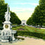 Sunken Gardens Fairmount Park, Philadelphia vintage print