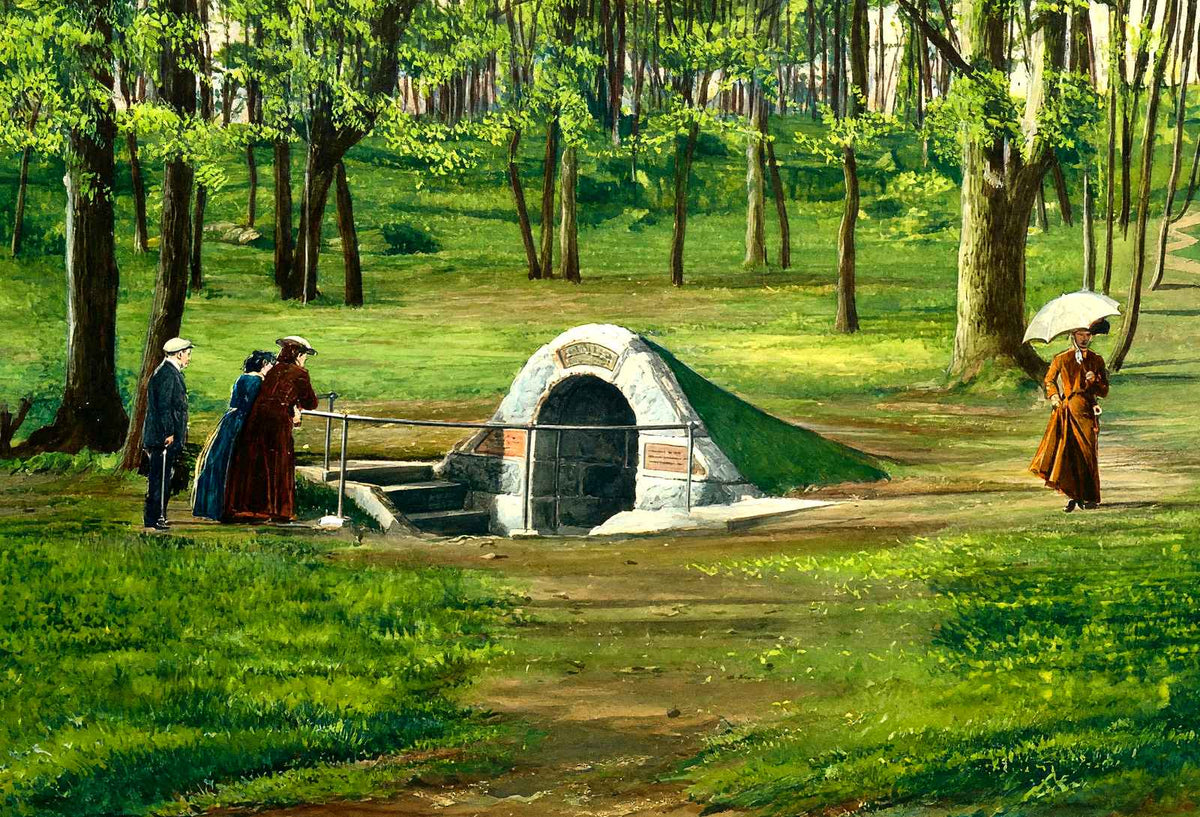 Spanglers Spring, Gettysburg PA in 1906 painting