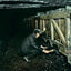 Coal Mining Spragging Cars in 1908 vintage print
