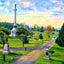 National Cemetery, Gettysburg, PA in 1906 art print