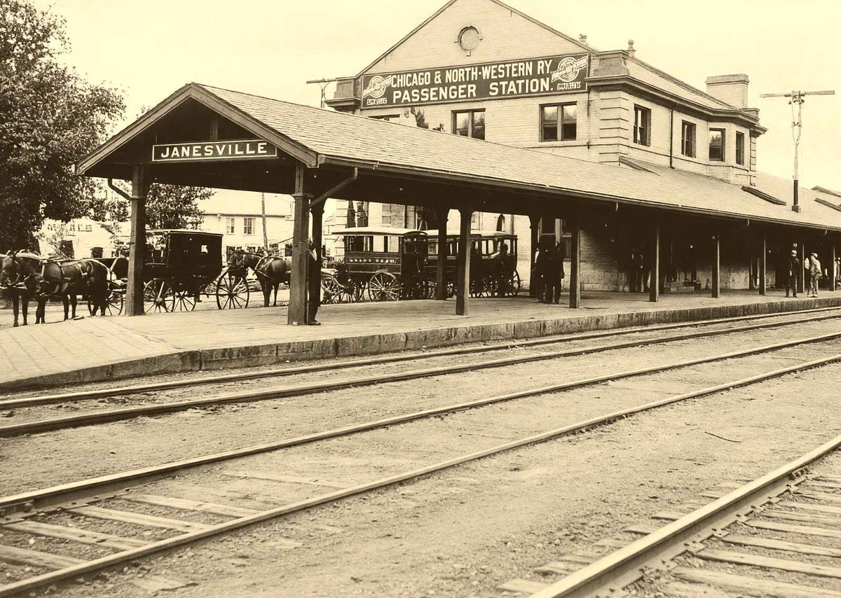 Historic Passenger Depot, Janesville WI 1905 restored photo print