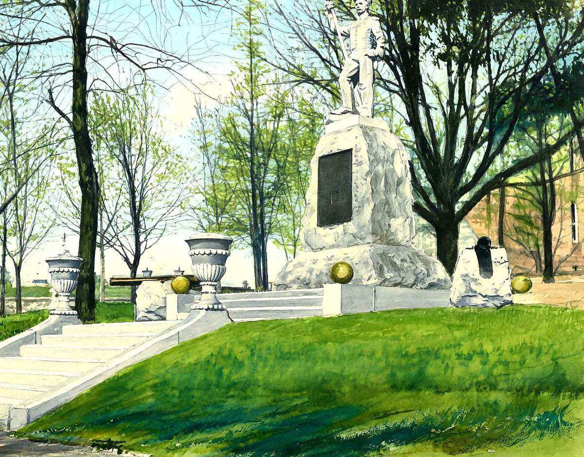 First Defender Monument, Reading PA in 1907 art print