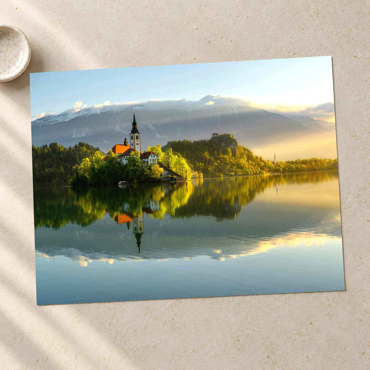 Church of the Assumption on Lake Bled by Ales Krivec Photo Print Wall Decor