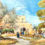 Medieval Building, North Wall, Jerusalem art print